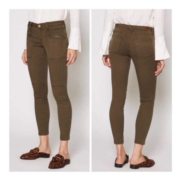 Joie Green Studded Hazina Skinny Ankle Jean - Picture 3 of 12